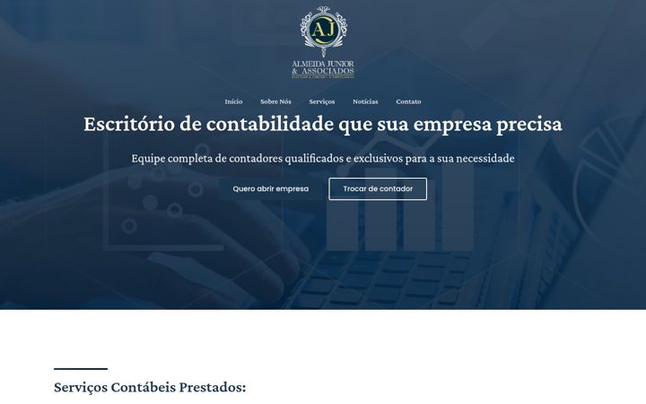 Екранна снимка на ajrcontabilidade.com.br
