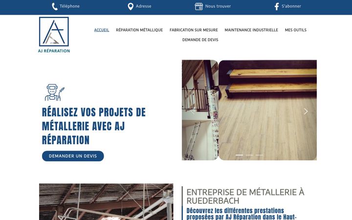 Screenshot of ajreparation.fr