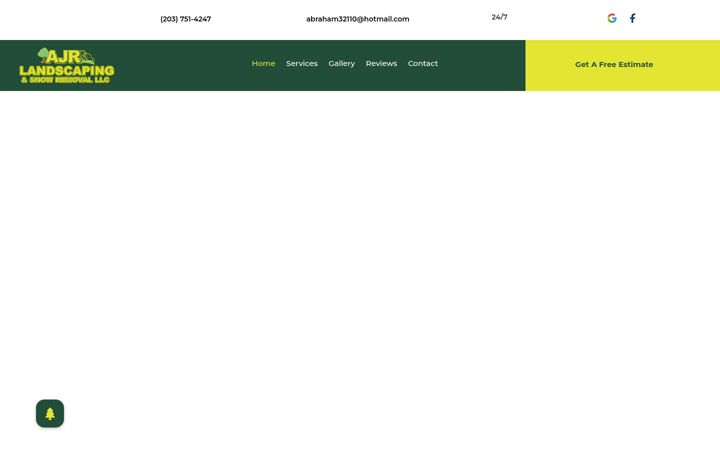 Screenshot of ajrlandscapingsnowremovalllc.com