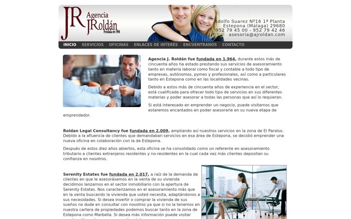 Screenshot of ajroldan.com