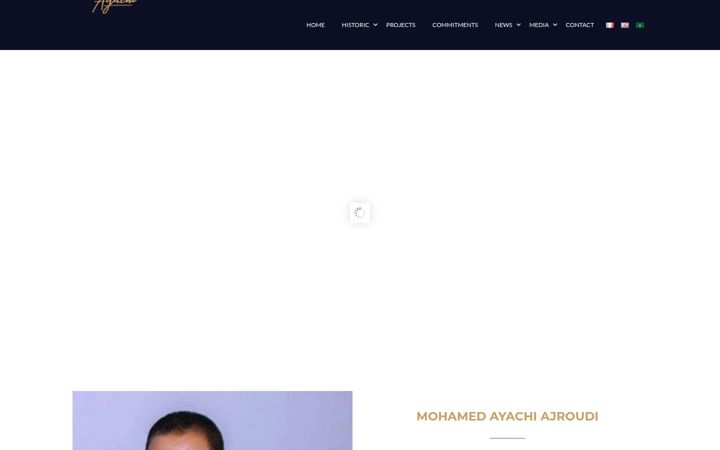 Screenshot von ajroudi.com