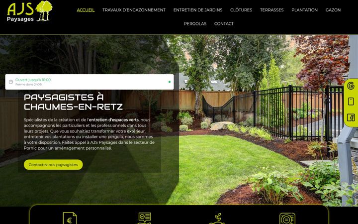 Screenshot of ajs-paysages.fr