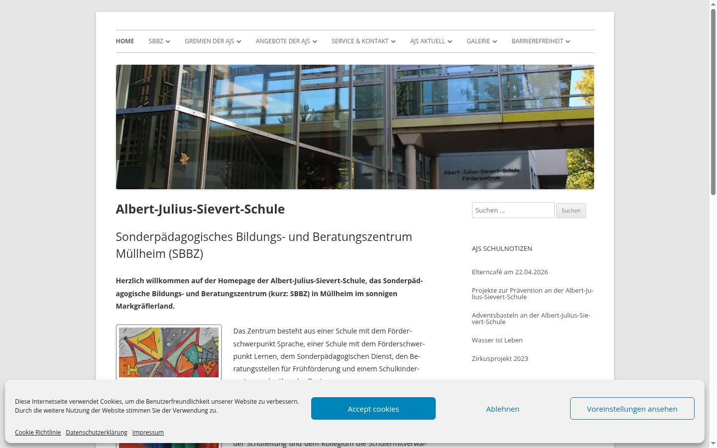 Screenshot tal-banner tal-kunsens muri qabel kwalunkwe interazzjoni