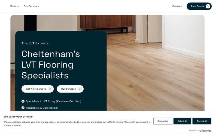 Screenshot of ajsflooring.uk