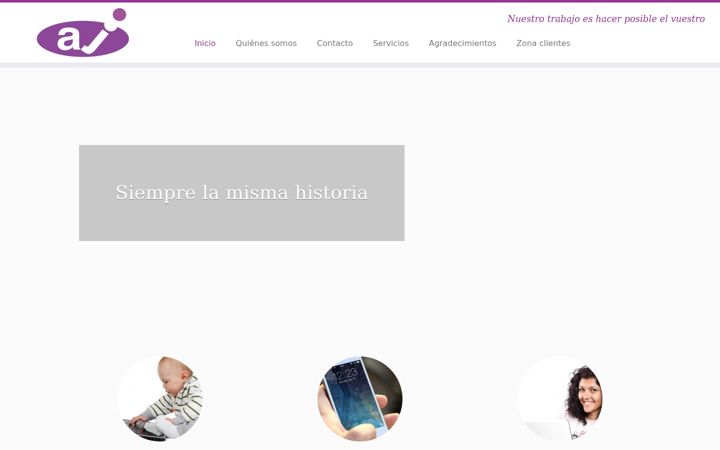 Screenshot of ajsoluciones.es