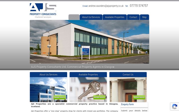 Screenshot of ajsproperty.co.uk