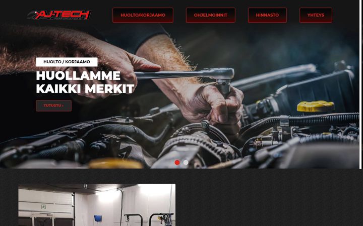 Screenshot of ajtech.fi