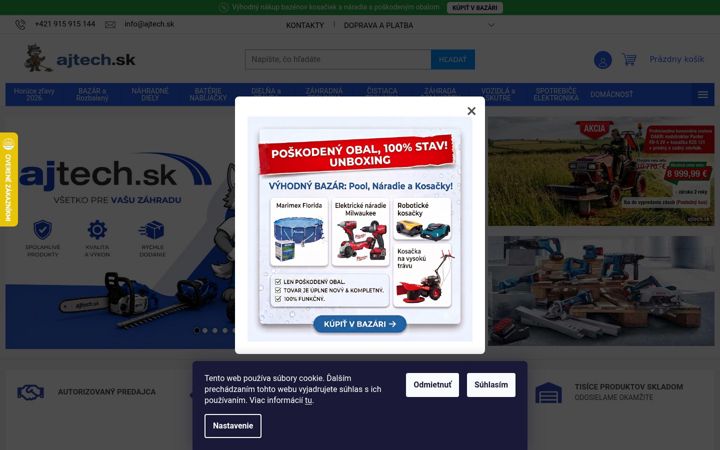Screenshot ta' ajtech.sk