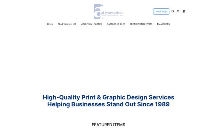 Screenshot di ajtypesettersdesigntoprint.com