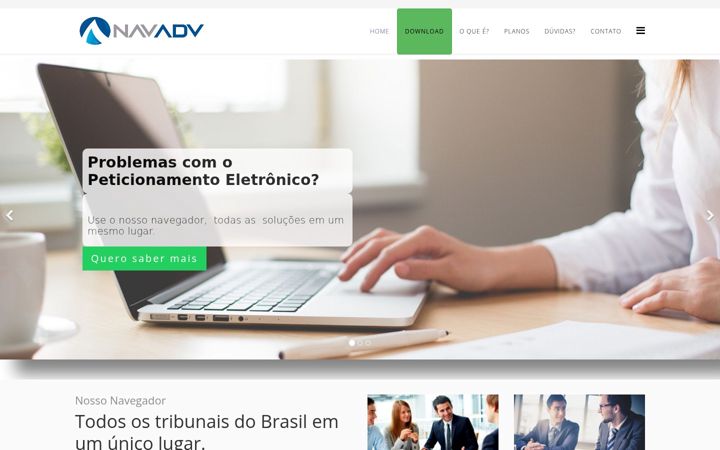 Screenshot of ajudadireito.com.br