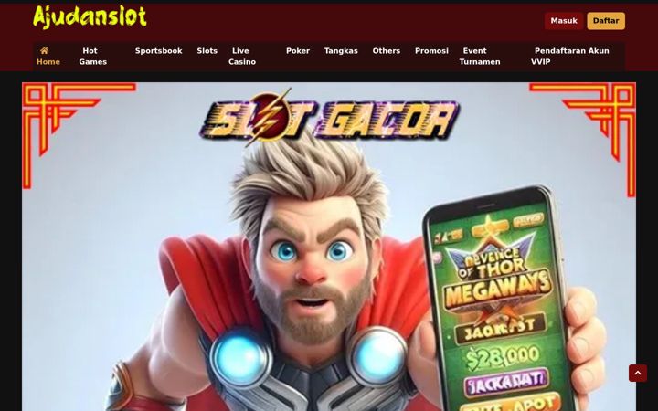 Screenshot of ajudanslot.com