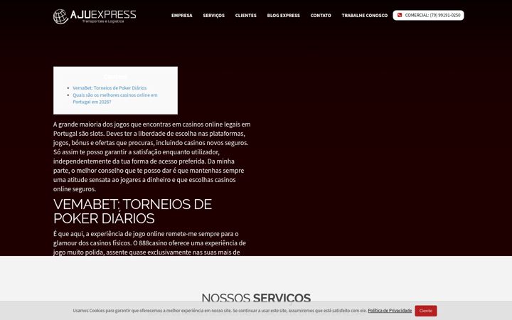 Screenshot of ajuexpresslogistica.com.br