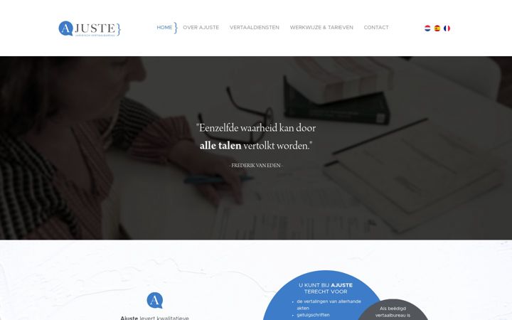 Screenshot of ajuste.be
