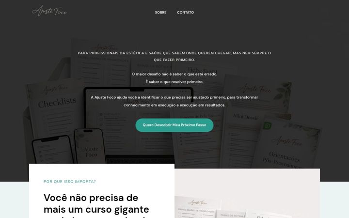 Captura de ecrã de ajustefoco.com