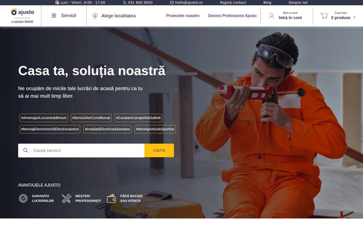 Screenshot of ajusto.ro