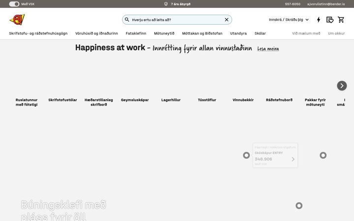 Screenshot of ajvorulistinn.is