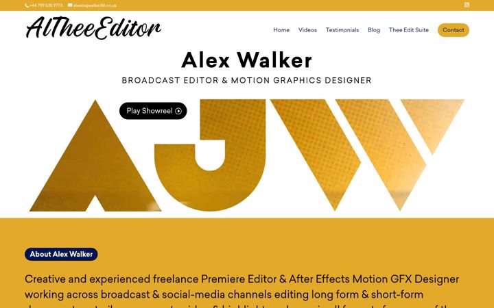 Captura de ecrã de ajwalker86.co.uk