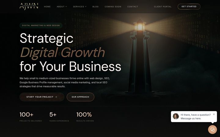 Screenshot of ajwn.co