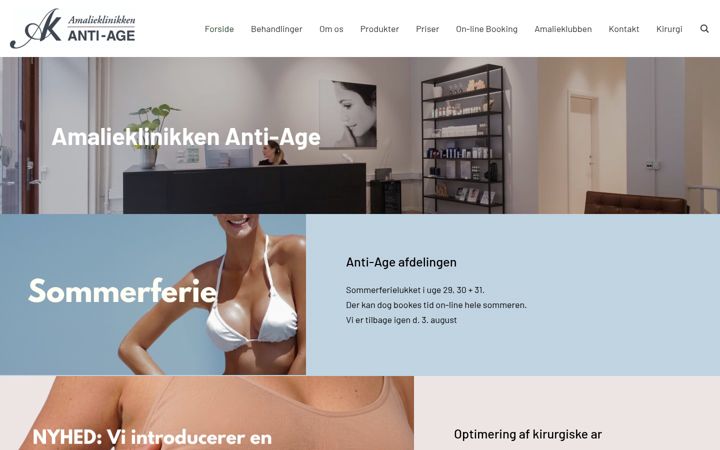 Screenshot of ak-antiage.dk