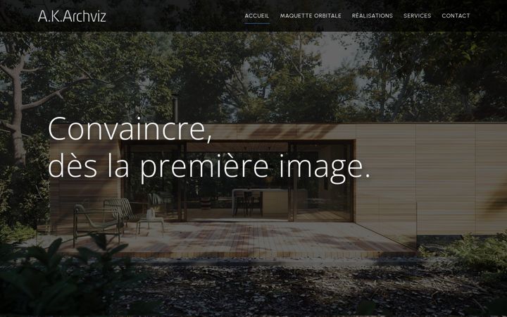 Screenshot of ak-archviz.fr
