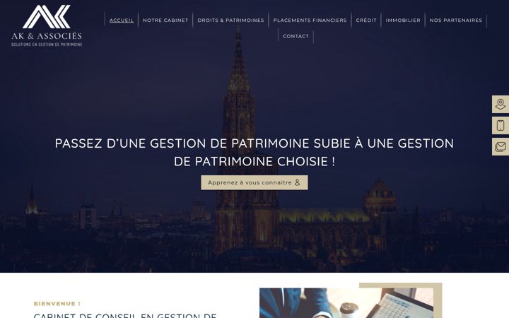 Screenshot stránky ak-associes.fr