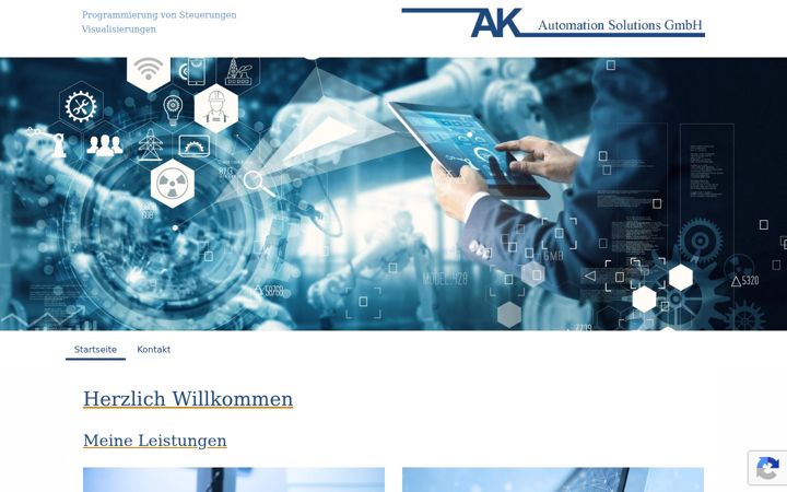 Screenshot stránky ak-automation-solutions.de