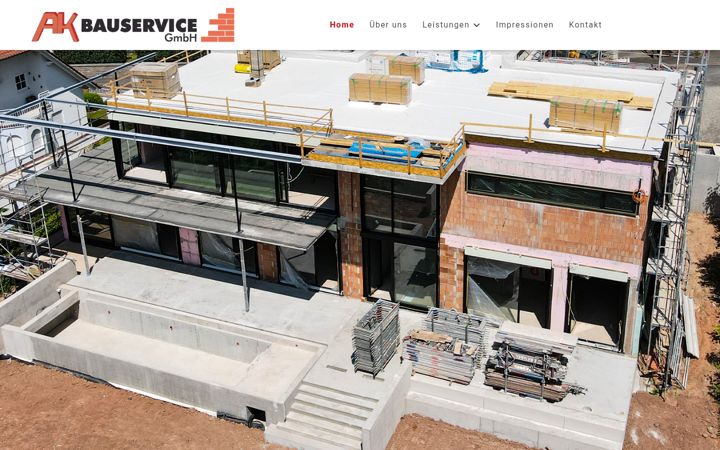 Skärmbild av ak-bauservice.de