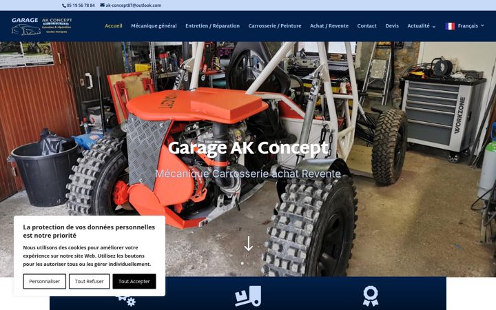 Screenshot of ak-concept87.fr