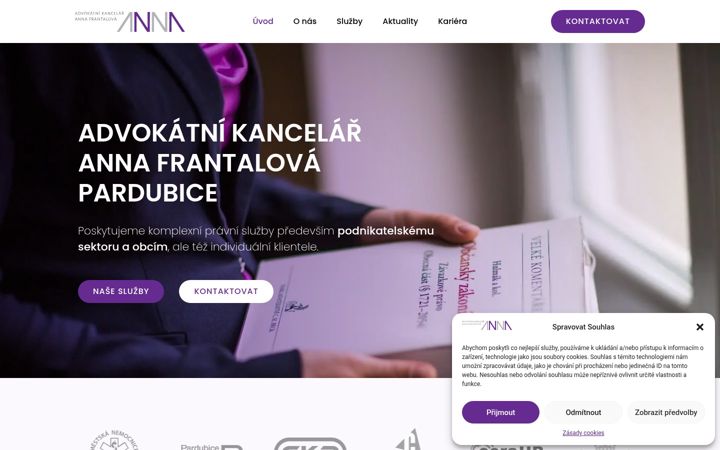 Captura de pantalla de ak-frantalova.cz