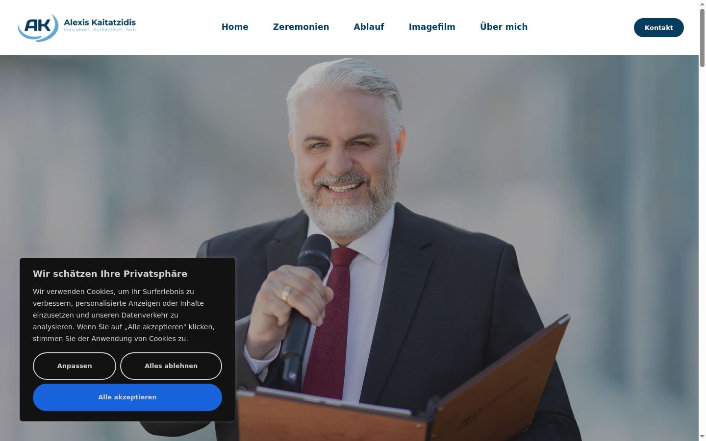 Captură de ecran a bannerului de consimțământ afișat înainte de orice interacțiune