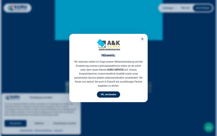 Captura de pantalla de ak-gebaeudereinigung.de