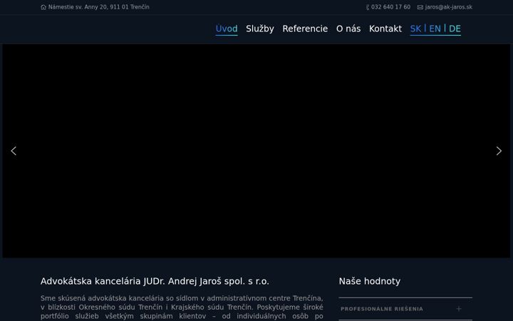 Snímek obrazovky ak-jaros.sk