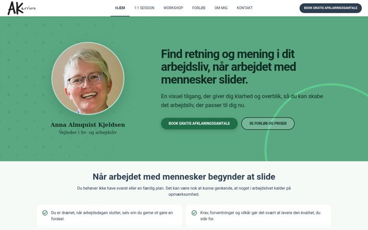 Screenshot of ak-karriere.dk