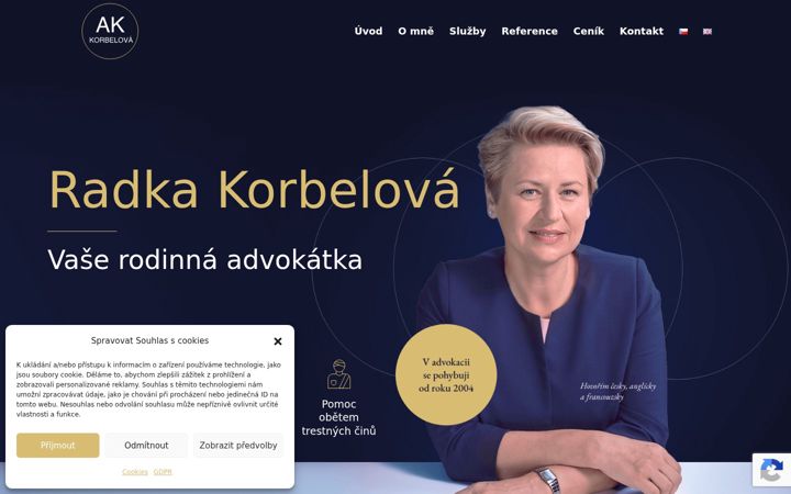 Snímek obrazovky ak-korbelova.cz