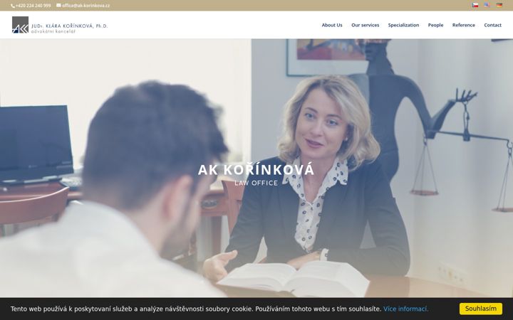 Екранна снимка на ak-korinkova.cz