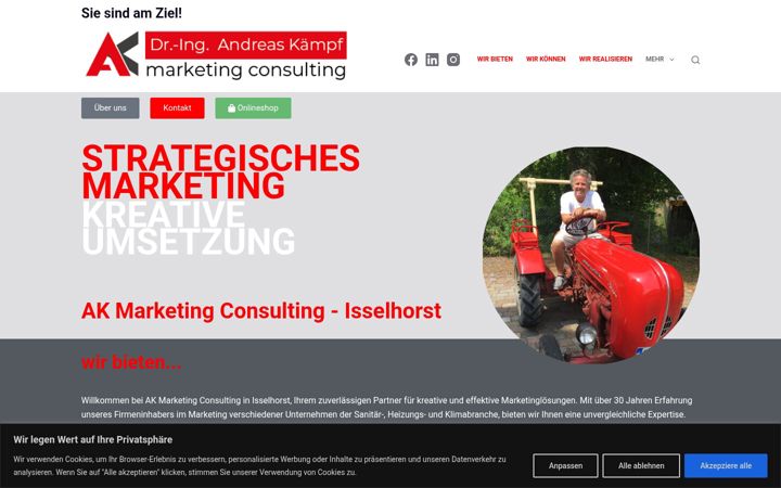 Ekrano kopija ak-marketingconsulting.de