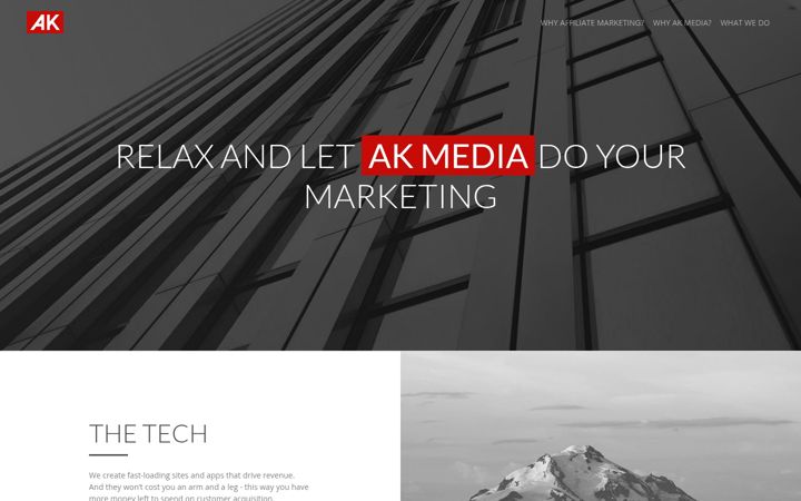 Screenshot of ak-media.agency