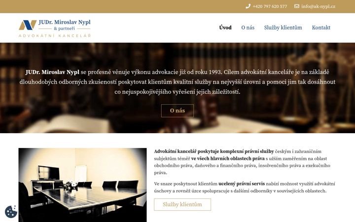 Screenshot of ak-nypl.cz