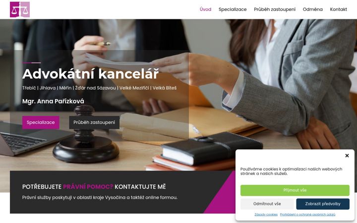Screenshot of ak-parizkova.cz
