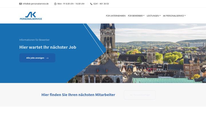 Screenshot of ak-personalservice.de