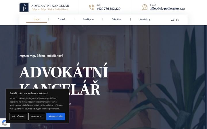 Screenshot of ak-podlesakova.cz