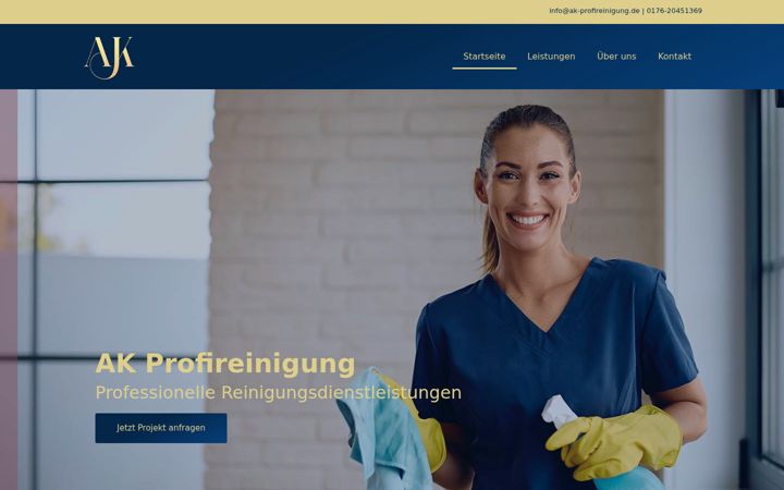 Screenshot of ak-profireinigung.de