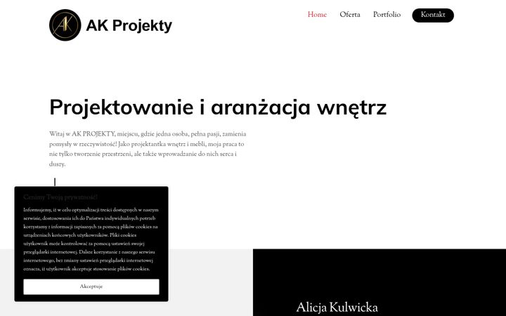 Screenshot of ak-projekty.pl