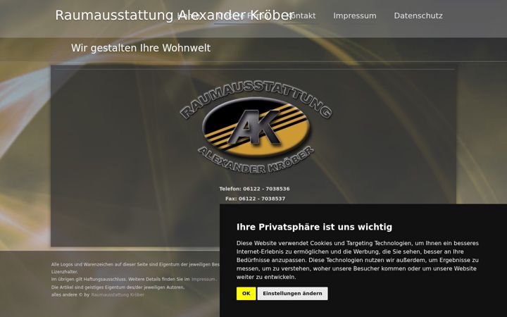 Screenshot of ak-raumausstatter.de