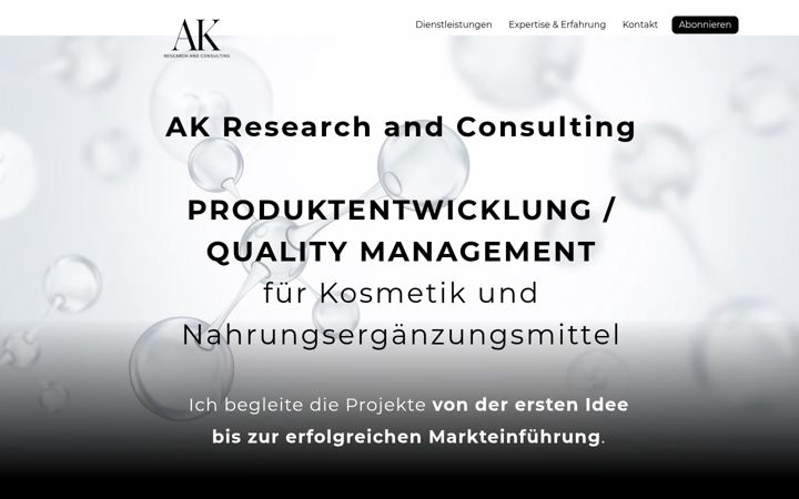 Képernyőkép: ak-research-consulting.ch
