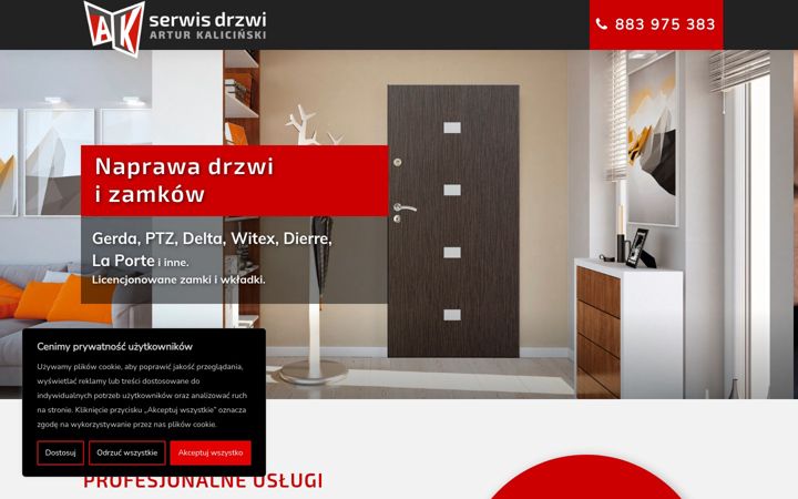 Screenshot of ak-serwisdrzwi.pl