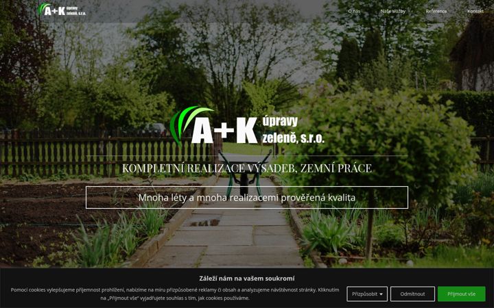 Screenshot of ak-upravyzelene.cz