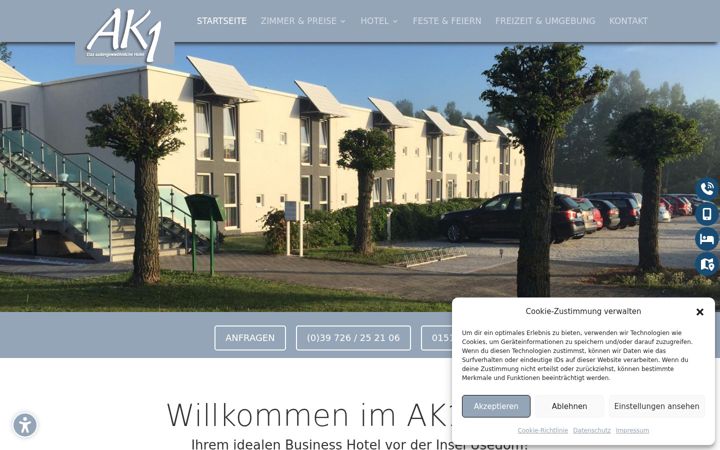 Snímek obrazovky ak1-hotel.de