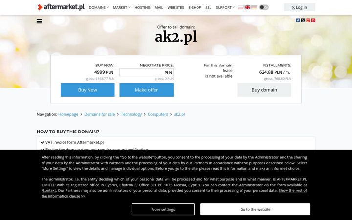 Zrzut ekranu ak2.pl