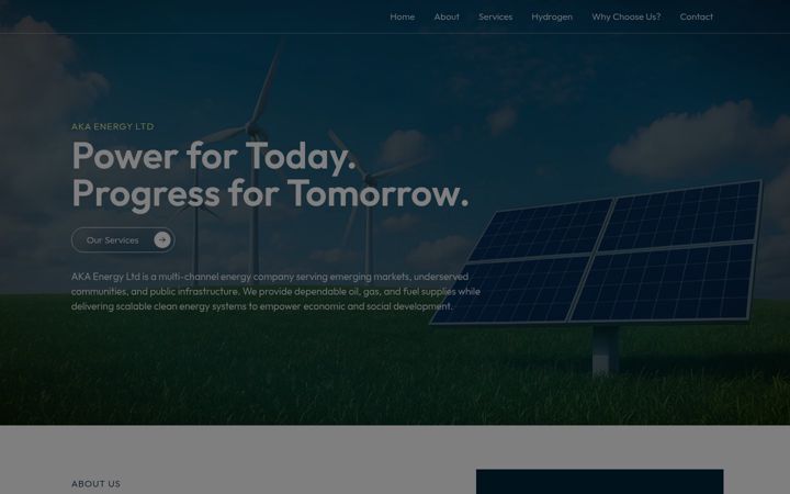 Screenshot of aka-energy-ltd.com